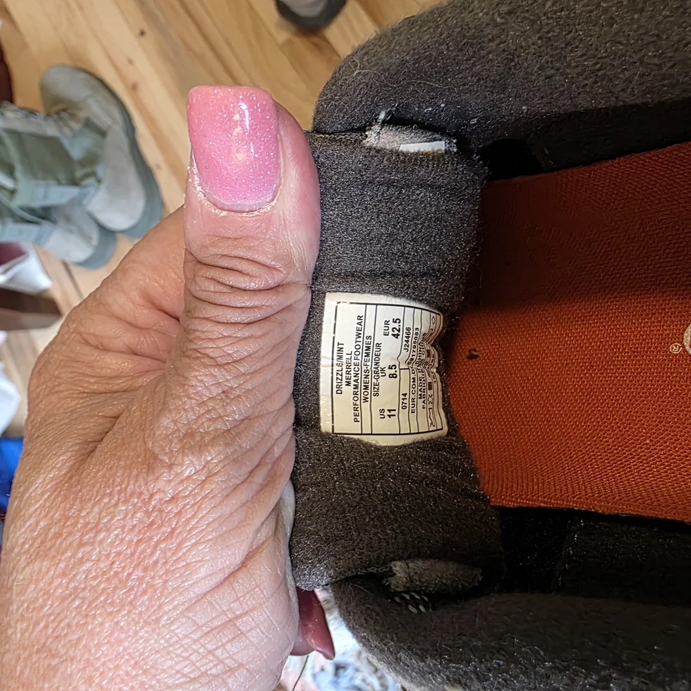 Merrell Gray and Teal Hiking Shoes - Picture 5 of 5